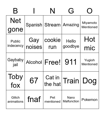 Public vc Bingo Card