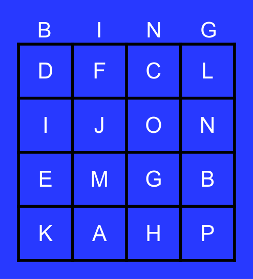 Natively Manga Bingo Card