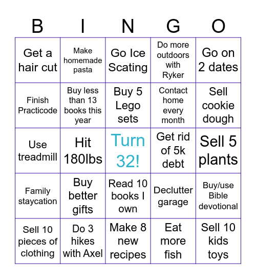 Maggie 2026 Bingo Card