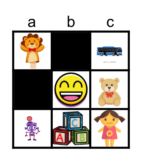 TOYS Bingo Card