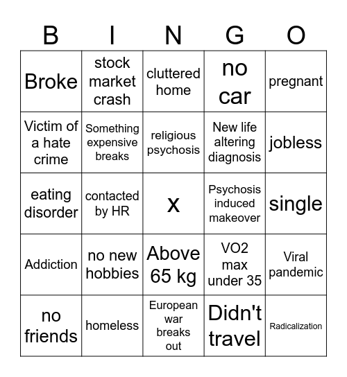 2026 Bingo B-side Bingo Card
