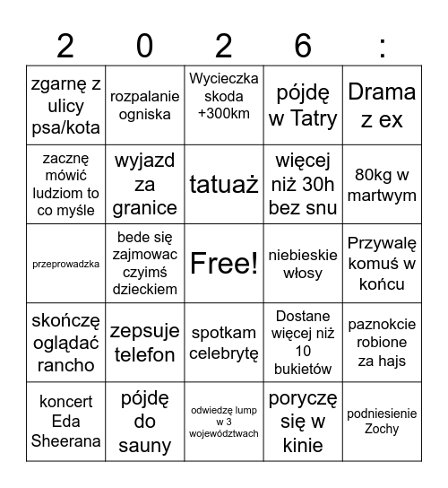 Ashka’s Bingo for Bingo Card