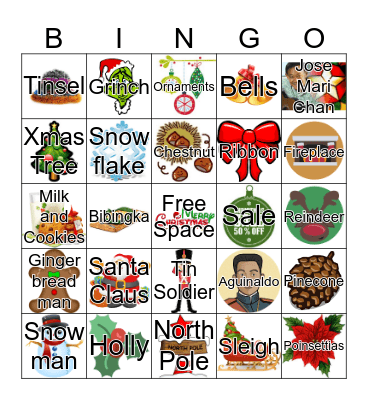 Christmas BINGO! Bingo Card
