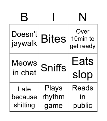 JULES Bingo Card