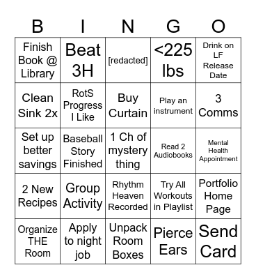 2026 Spring Semester Bingo Card