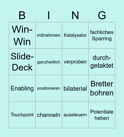 Phrasen-Bingo 2026 Bingo Card