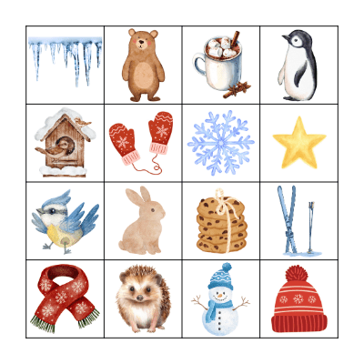 WINTER BINGO Card