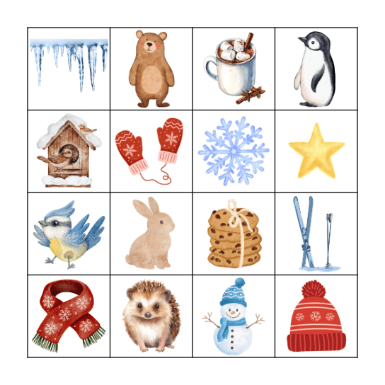 WINTER BINGO Card