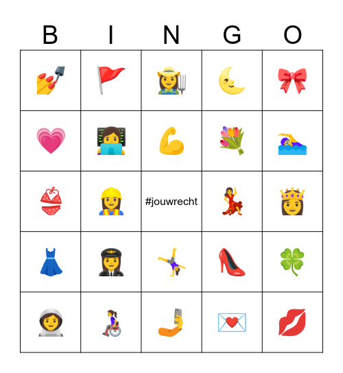 Vrouwendag 2026 Bingo Card
