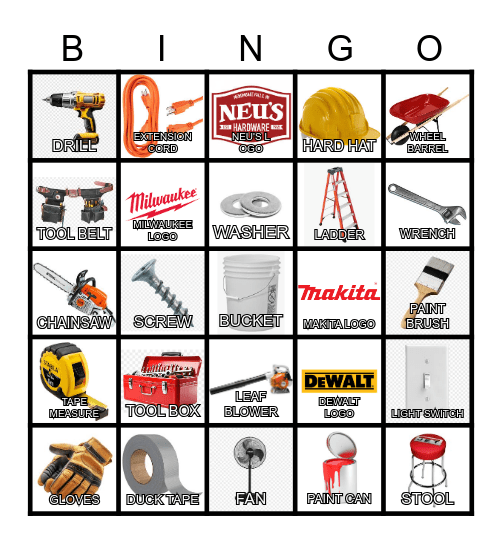 Neu's Christmas Party! Bingo Card