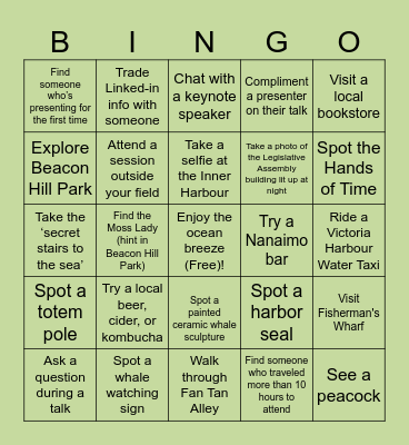 Global Sol Biodiversity Conference #GSB2026 Bingo Card