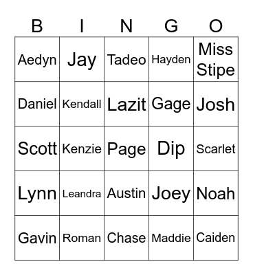 Int Algebra 2 Bingo Card