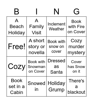 Winter Bingo Card