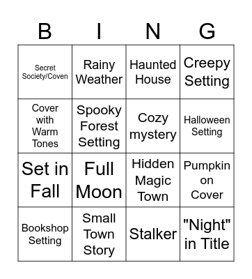 Fall Bingo Card