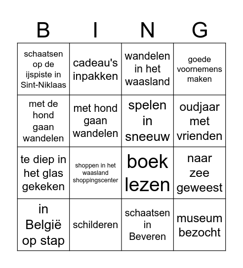 FEEST BINGO Card