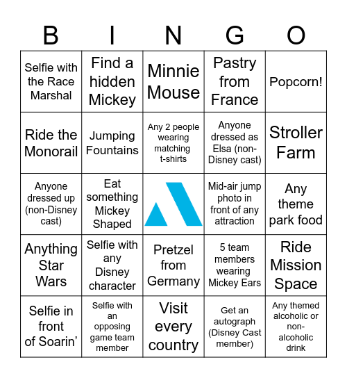 SKO26 Sales Grand Prix Bingo Card
