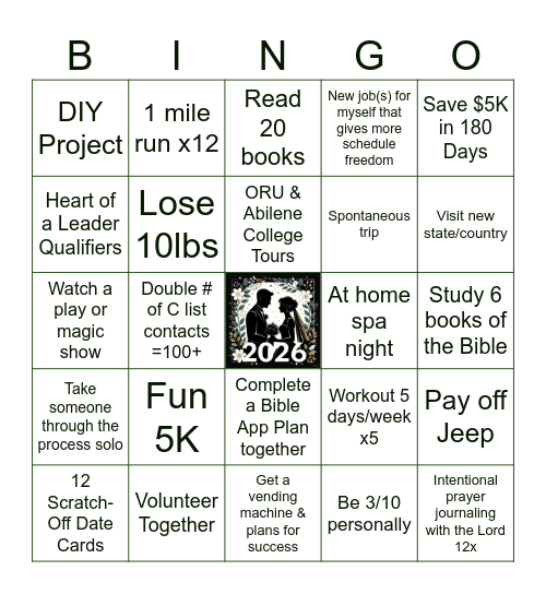 2026 Bingo Card