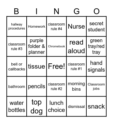 New Year, Same Rules Bingo Card