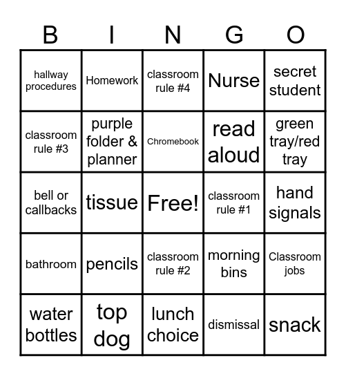 New Year, Same Rules Bingo Card