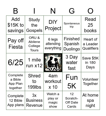 2026 Bingo Card