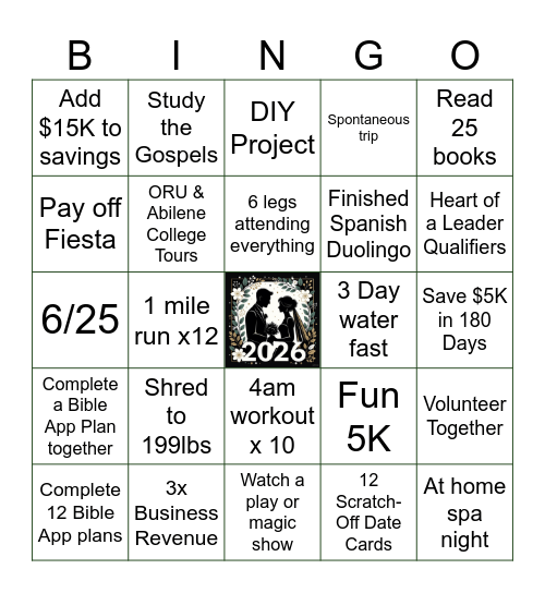 2026 Bingo Card