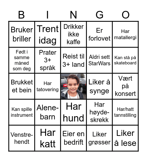 Finn Gjesten Bingo Card