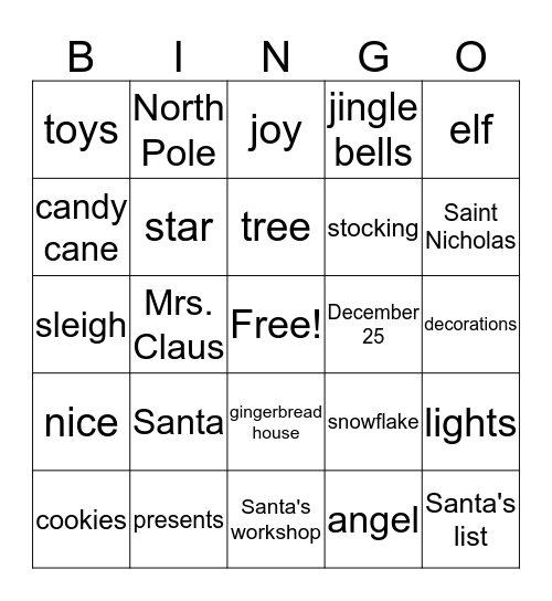 Bingo Card