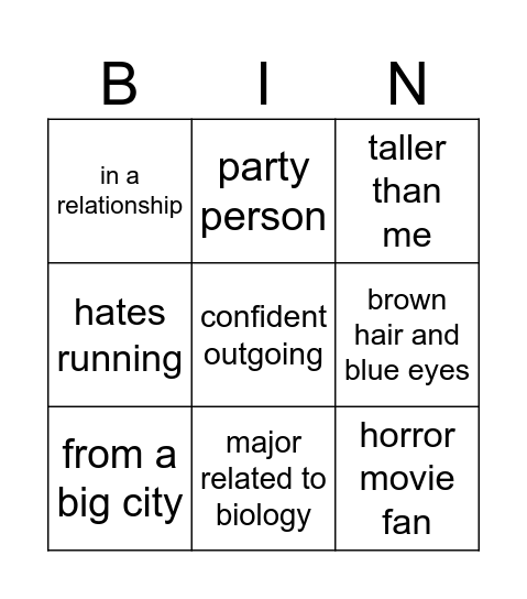 Rommie Bingo Card