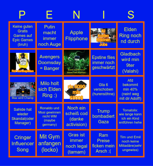 2026 Bingo Dikka Bingo Card