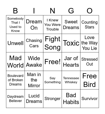 Psychology Bingo Card