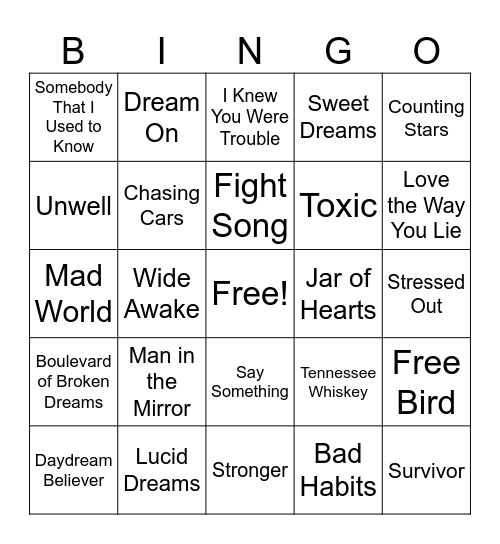 Psychology Bingo Card