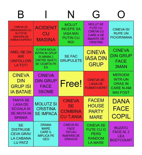 BINGO 2026 Bingo Card