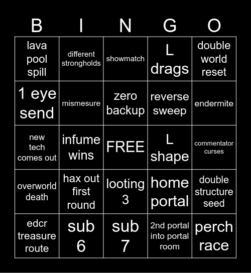 S9 RANKED PLAYOFFS Bingo Card