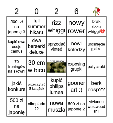 esjalakansbsbekxi i i kciuki ici i i ii i i i i Bingo Card