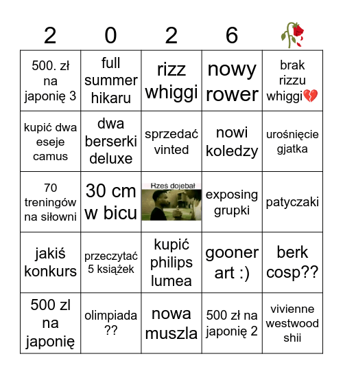 esjalakansbsbekxi i i kciuki ici i i ii i i i i Bingo Card