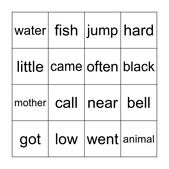 Green Bingo Level 3 Bingo Card