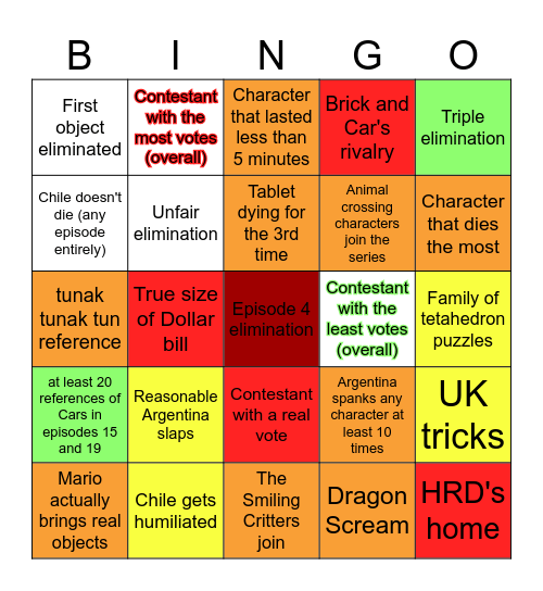 Batalla de Juguetes Bingo! Bingo Card