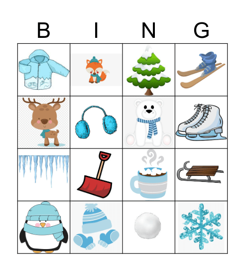 Winter Bingo Card