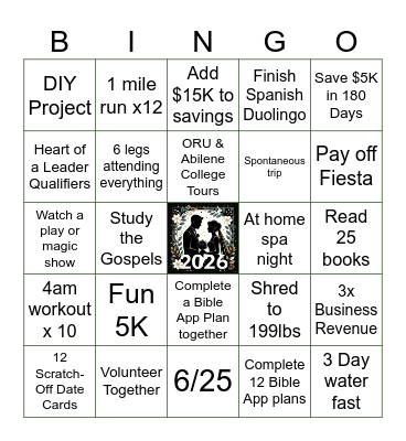 2026 Bingo Card