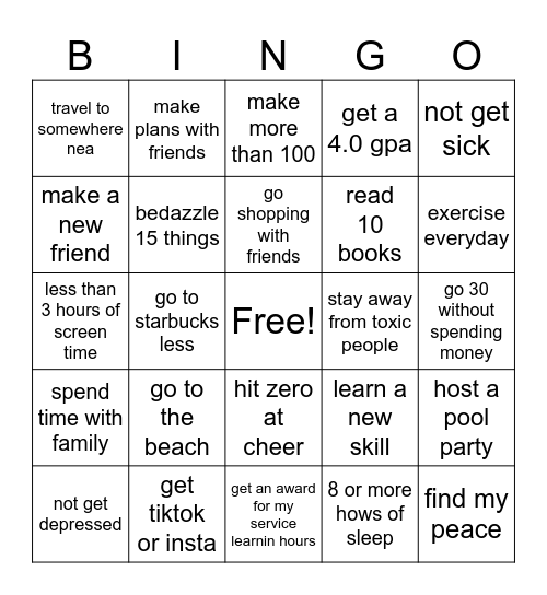 2026 bingo card Bingo Card