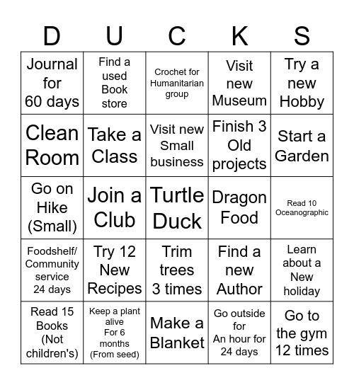 Madre Tortuga Bingo Card