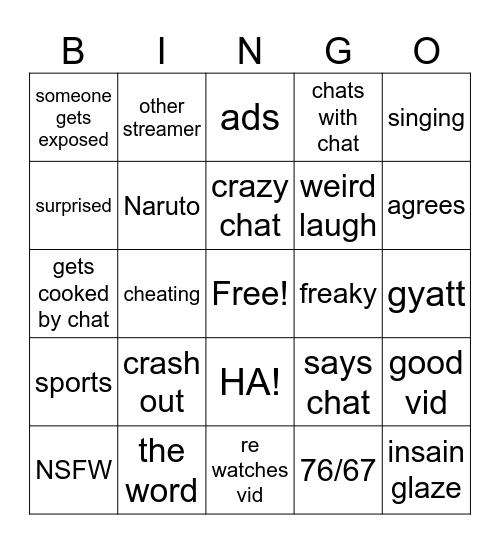 duckey dee  Bingo Card