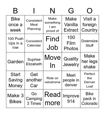 2026 Bingo Card