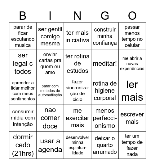 bingo 2026 Bingo Card