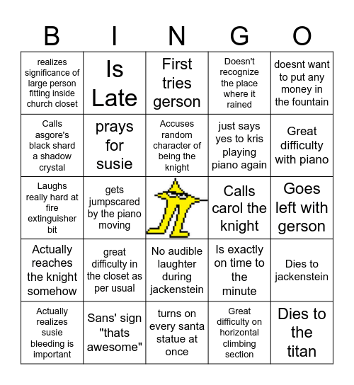 willtarune chapter 4 Bingo Card