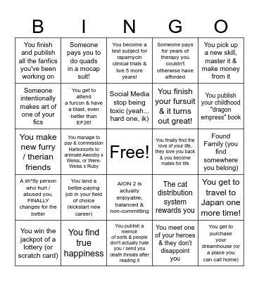 2026 *SOMEHOW* Thriving Bingo Card