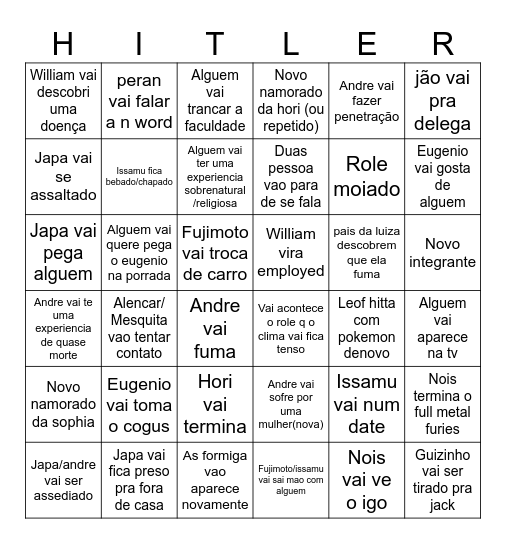 2026 variola bingo Card