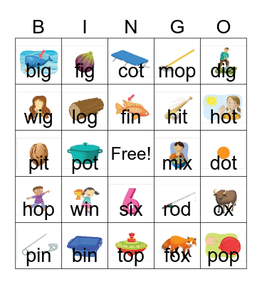 Oxford Phonics World 2 Unit 5+6 Bingo Card
