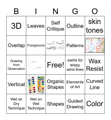 HT 3rd Grade Self Portrait Bingo 2025-2026 Bingo Card