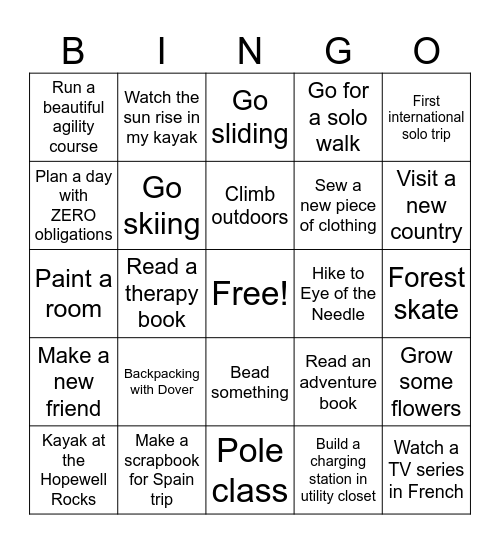 2026 Bingo Card